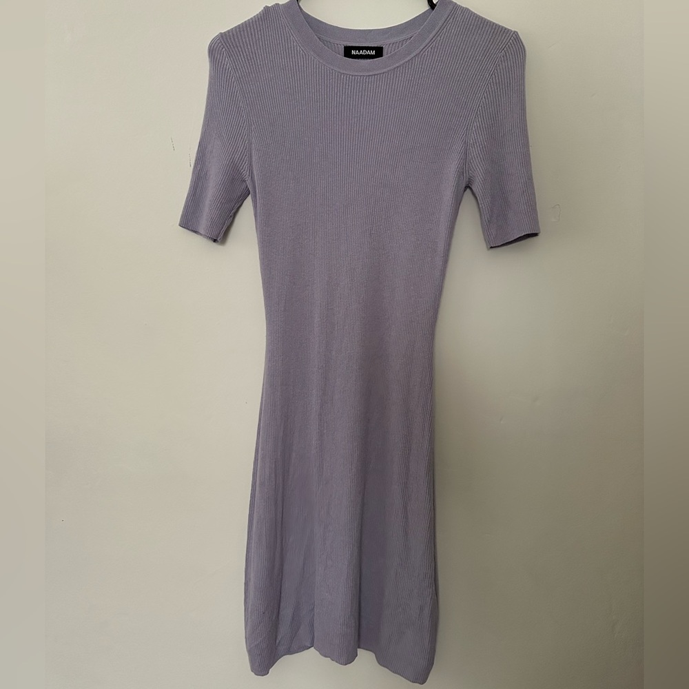 Naadam Lilac Sweater Dress